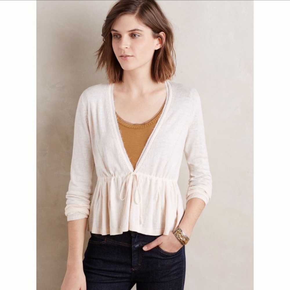 Anthropologie CHARCOAL GRAY Cardigan